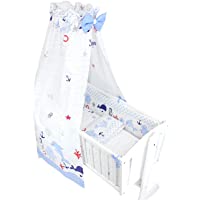 TupTam Juego de Ropa de Cuna para Bebé - 6 Piezas- Océano Azul- 6 pzs. Juego